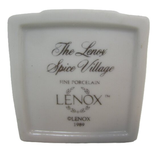 Original Lenox Spice Village Coriander Spice Jar Cottage House Ceramic - Picture 7 of 9